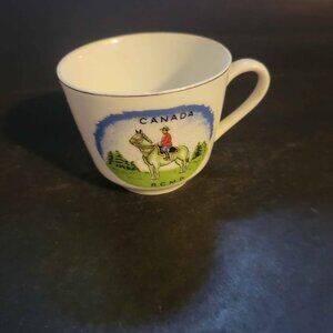 Vintage Crown Trent Royal Canadian Mounted Police (RCMP) Teacup, Made In Korea.